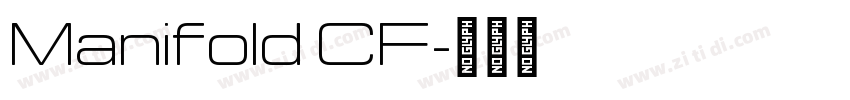 Manifold CF字体转换
